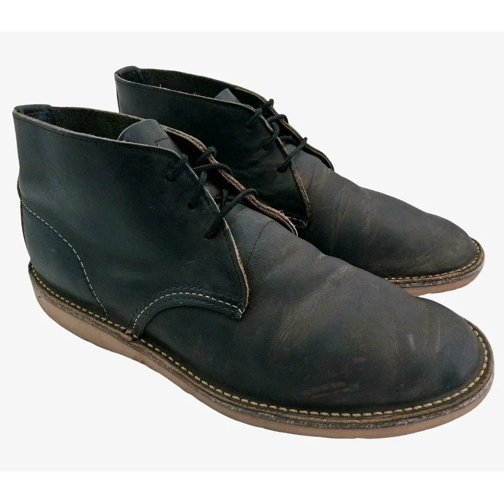 Red Wing Shoes 3320 Boots Mens Size 8.5 Brown Leather Chukka Ankle Made in USA